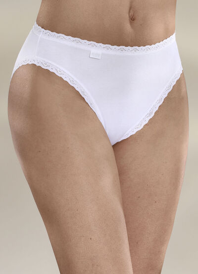 Sloggi 24/7 Dreierpack Slips mit Spitzenbandabschlüssen 