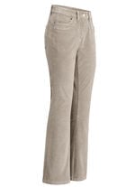 Cordhose in trendiger Bootcut-Form BEIGE