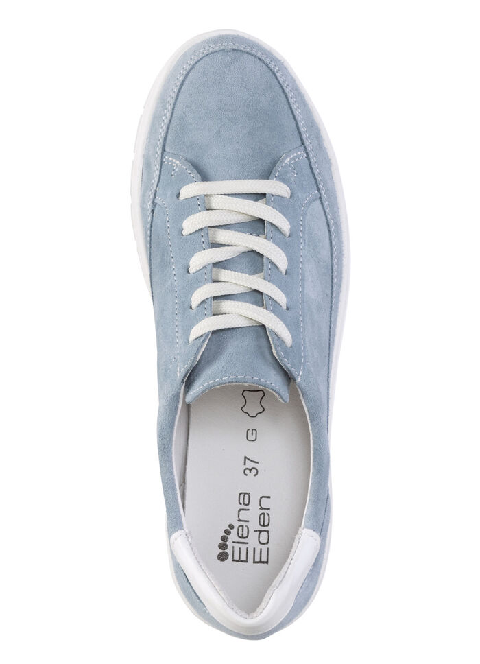 ELENA EDEN Schnür-Sneaker aus Veloursleder BLEU