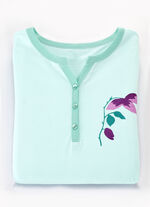 Zweierpack Nachthemden, mit breiten Trägern und Knopfleiste  