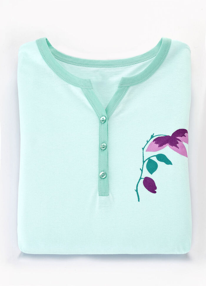 Zweierpack Nachthemden, mit breiten Trägern und Knopfleiste  