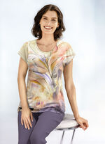 Shirt mit leicht abgerundetem Saumabschluss 