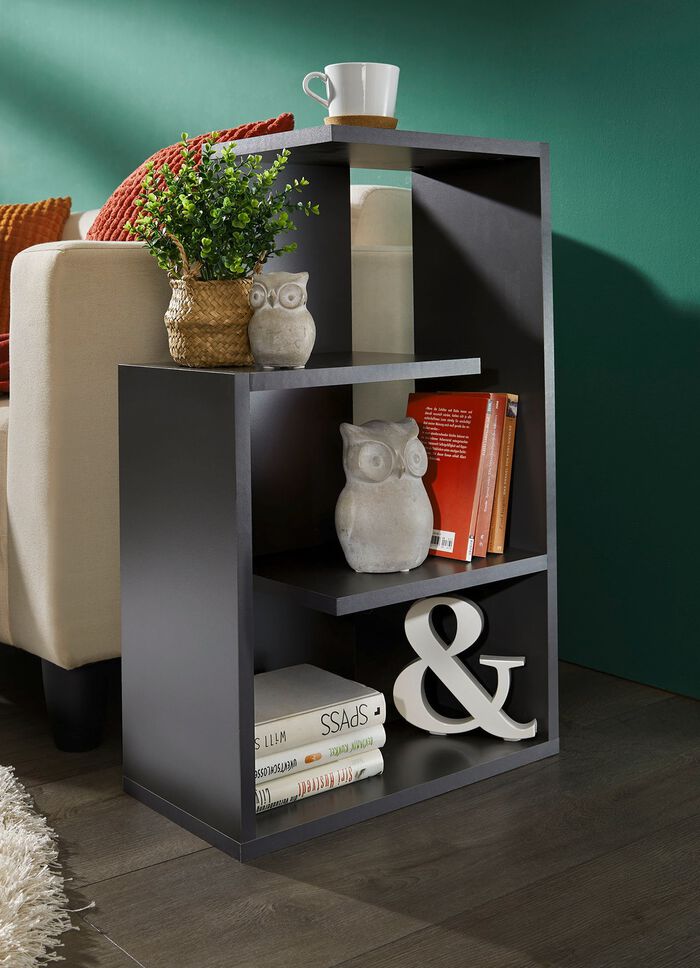 Beistelltisch, auch als B&uuml;cherregal nutzbar ANTHRAZIT