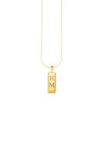 Gravurf&auml;higer Goldbarren-Anh&auml;nger 