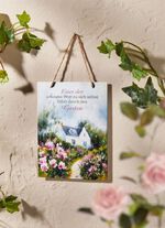 Romantisches Gartenschild aus Metall 