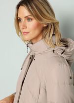 Mantel mit abnehmbarer Kapuze 