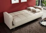 Klick-Klack-Sofa mit Dekokissen BEIGE