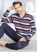 Interlock Schlafanzüge im Doppelpack mit Bündchenabschlüssen 