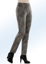 Hose in aktueller Leo-Dessinierung BRAUN-SCHWARZ