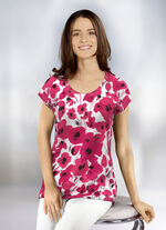 Shirt mit leicht abgerundetem Saum 