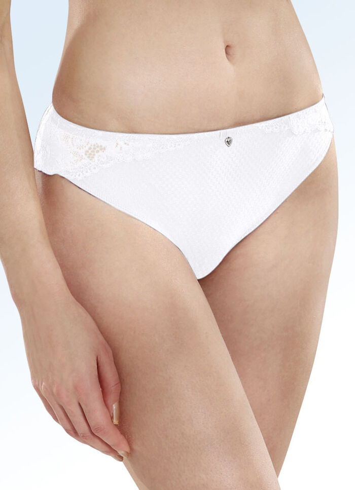 Sassa Zweierpack Slips mit Elastikspitze WEISS