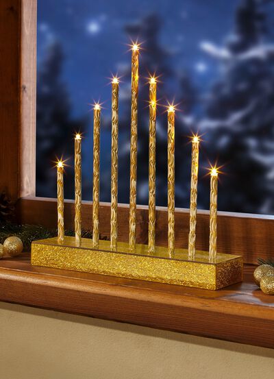 Batteriebetriebener LED-Stableuchter 