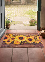 Fußmatte mit Sonennblumen-Motiv 