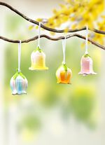 Blumengl&ouml;ckchen aus Porzellan, 4er-Set 