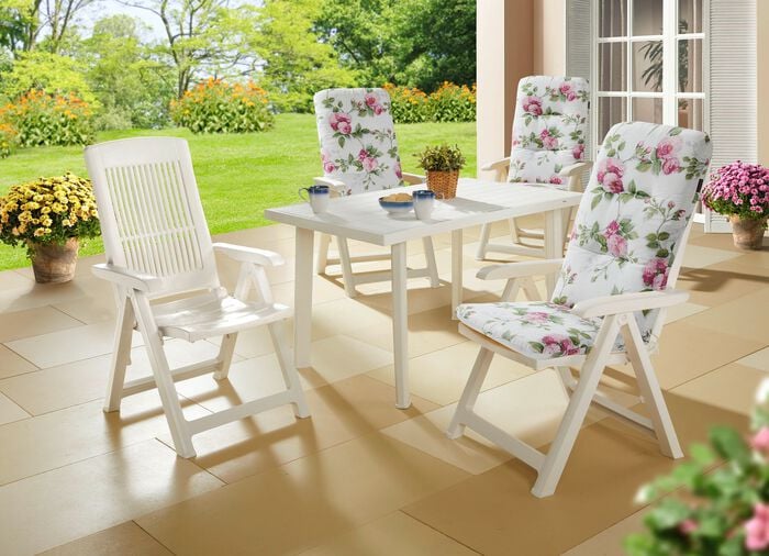 Pflegeleichte und wetterfeste Gartenm&ouml;bel WEISS