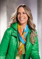 Schal mit Batikdessin 