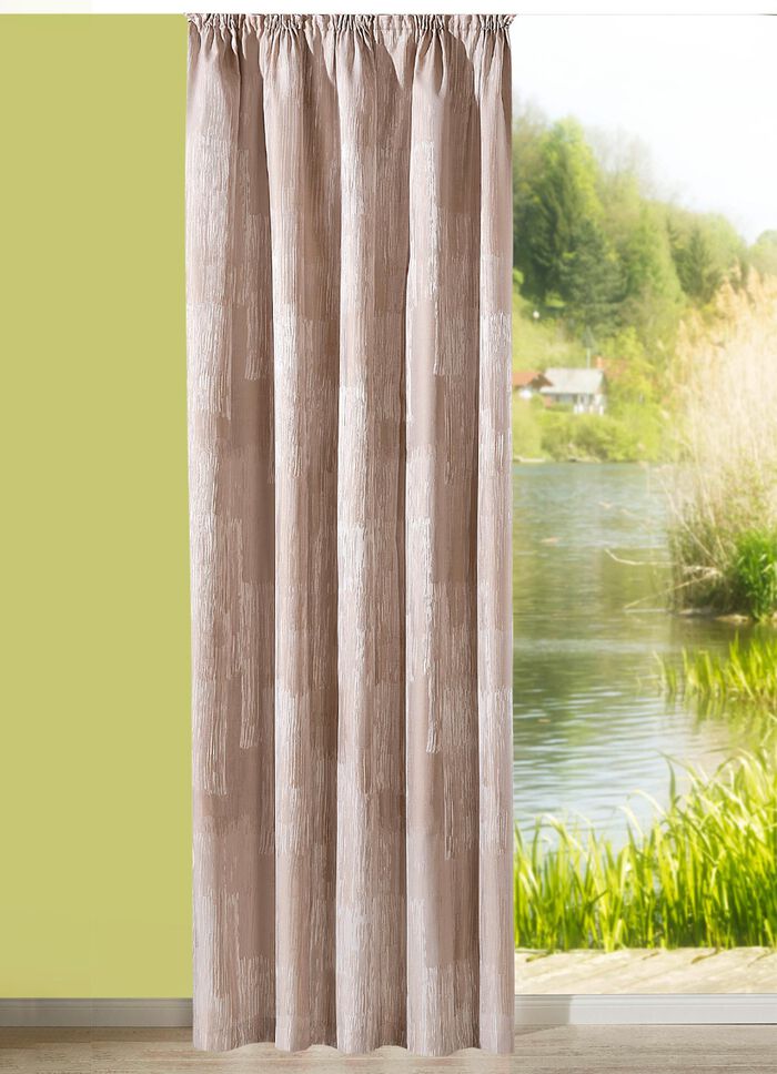 Blickdichte &Uuml;bergardinen-Garnitur mit Universalschienenband 