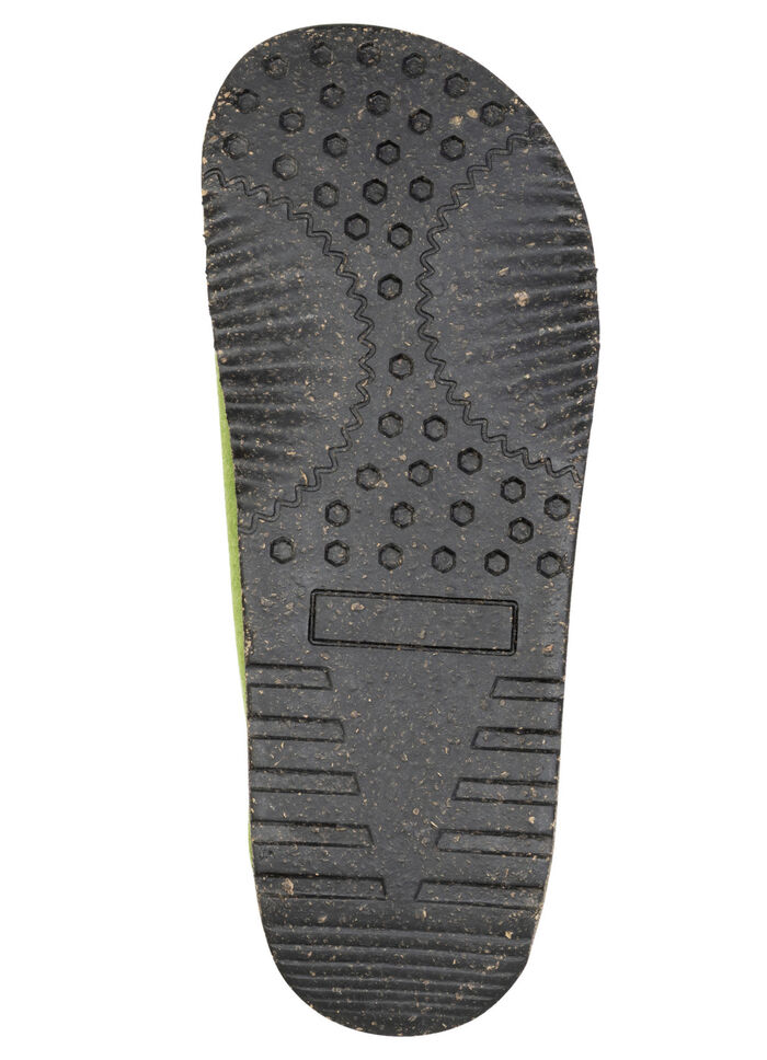 Gemini, komfortable Damen-Hausschuhe, Weite G, mit herausnehmbarem Fußbett GRÜN