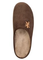 Elegante Herren-Hausschuhe, mit herausnehmbarem Fu&szlig;bett BRAUN