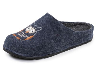 Klassische Damen-Hausschuhe, aus Filzmaterial 