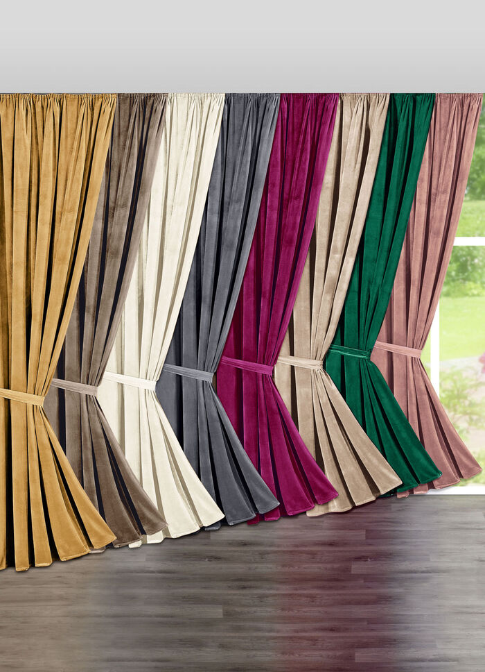 Verdunkelungsschal in edler Samtoptik 