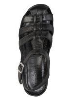 Gemini Riemchen-Sandale aus weichem Rind-Nappaleder SCHWARZ