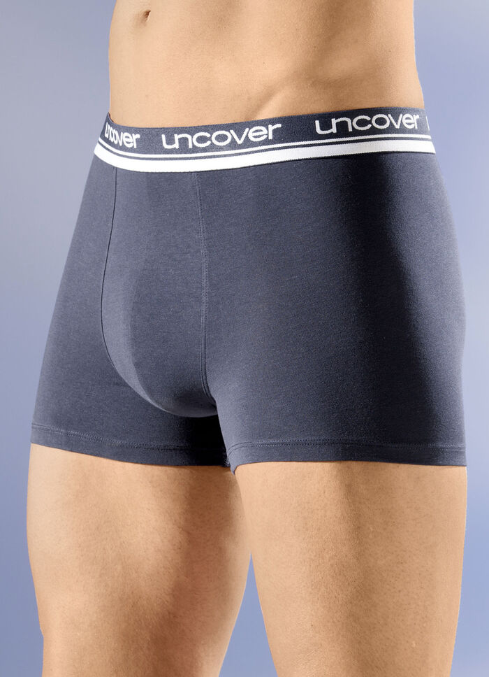 uncover by Schiesser, Dreierpack Pants mit Elastikbund 3X MARINE