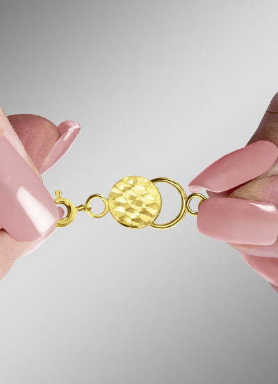 Magnetschließe mit Struktur und Federring 