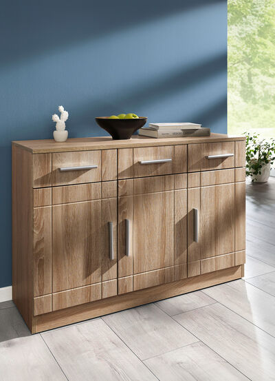 Moderne Kommode mit matten Tiefzieh-Fronten 