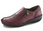 ELENA EDEN, bequeme Damen-Slipper, Weite G, mit herausnehmbarem Fu&szlig;bett BURGUND