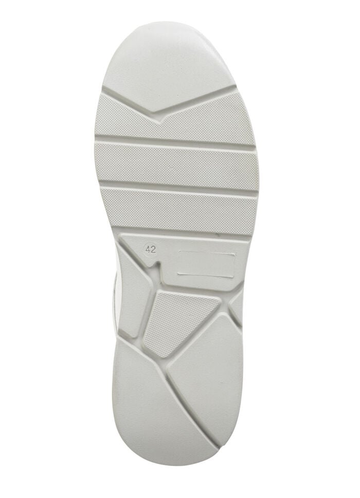 GINO GALANTE, klassische Herren-Sneaker, mit Rei&szlig;verschluss WEISS