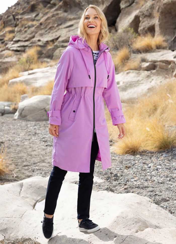 Mantel mit abnehmbarer Kapuze 