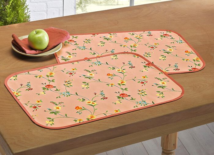 Tischdekoration mit bunten Bl&uuml;mchen-Motiven TERRA