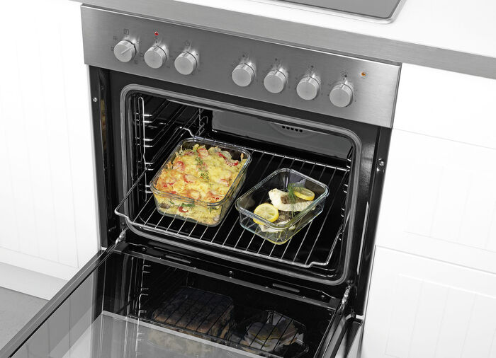 Dosen-Set aus Borosilikatglas, 4-teilig 