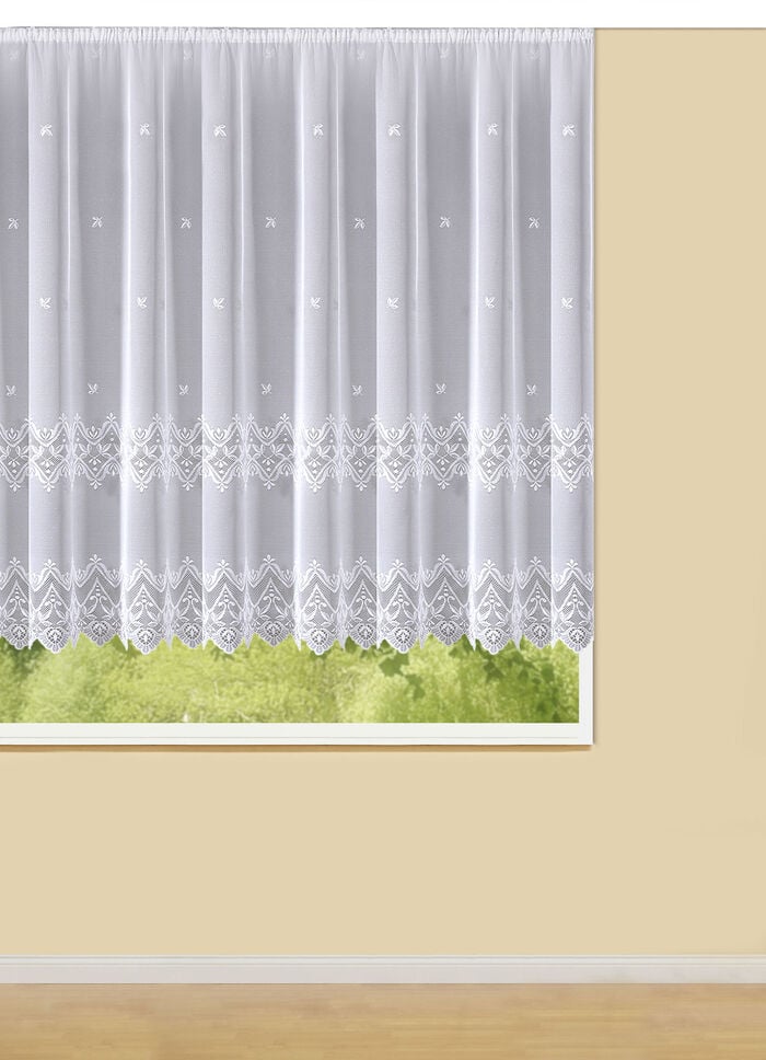 Store Ornament mit Universalschienenband WEISS