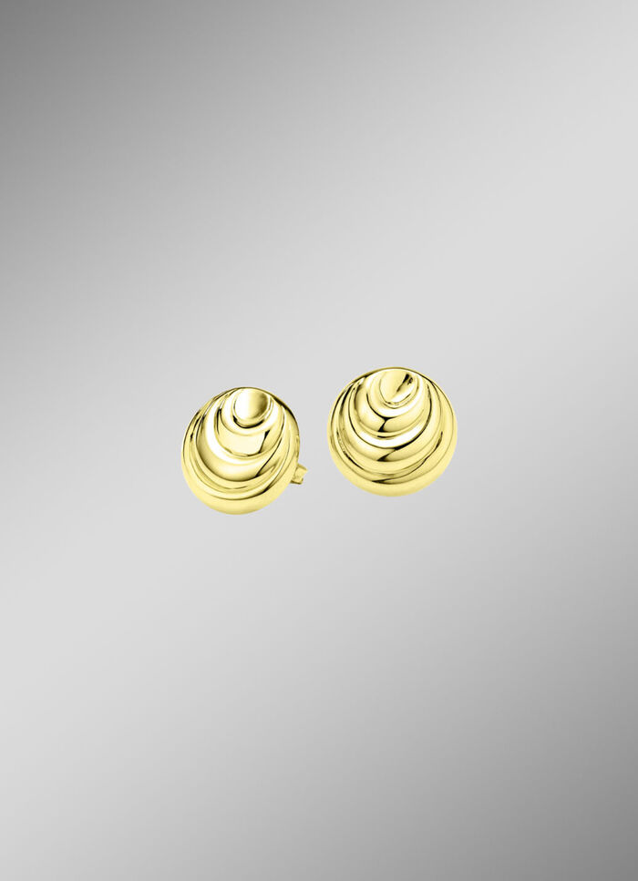 Ohrstecker aus Gold mit glänzendem Finish 