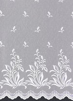 Bezaubernder Blumenfenster-Store mit Automatikfaltenband 