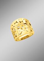 Durchbrochener Damenring im Blumen-Design 