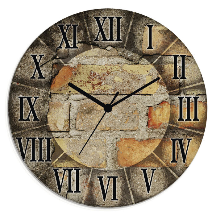 Glas-Wanduhr 