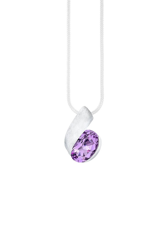 Moderner Anhänger mit echt Amethyst 