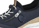 Rieker, sportliche Damen-Sneaker, mit MemoSoft Decksohle DUNKELBLAU