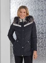 Jacke mit silberfarbenen Ziern&auml;hten 