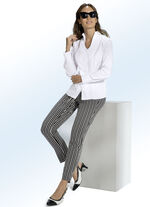 Bluse mit Kelchkragen 