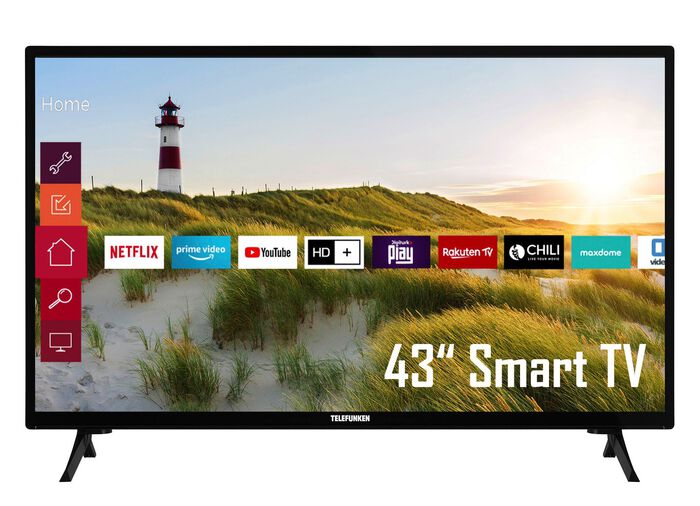 Telefunken XF43K550 Full-HD-LED-Fernseher SCHWARZ