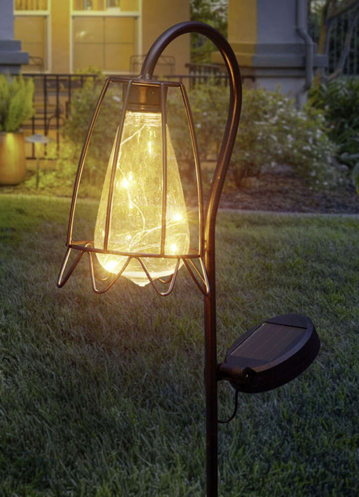 Solarleuchte in Rostoptik 