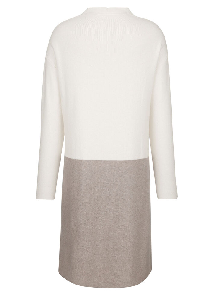 Long-Strickjacke mit Kaschmir 