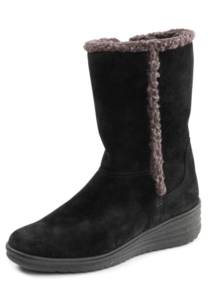 ELENA EDEN, gef&uuml;tterte Damen-Stiefel, Winterschuhe, Weite H, mit Lammfell 