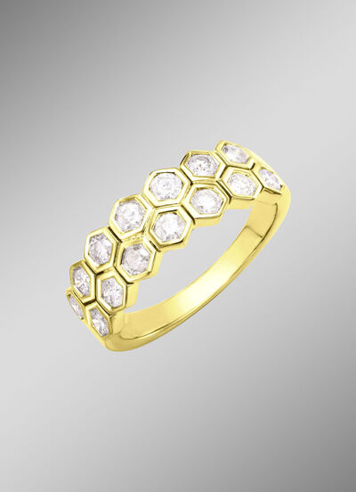 Hübscher Damenring mit Brillanten 