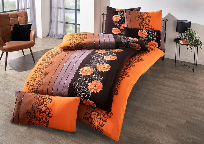 Flauschige Teddy-Plüsch Bettwäsche-Garnitur 