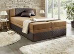 Boxspringbett mit Bettkästen DUNKELBRAUN-HELLBRAUN